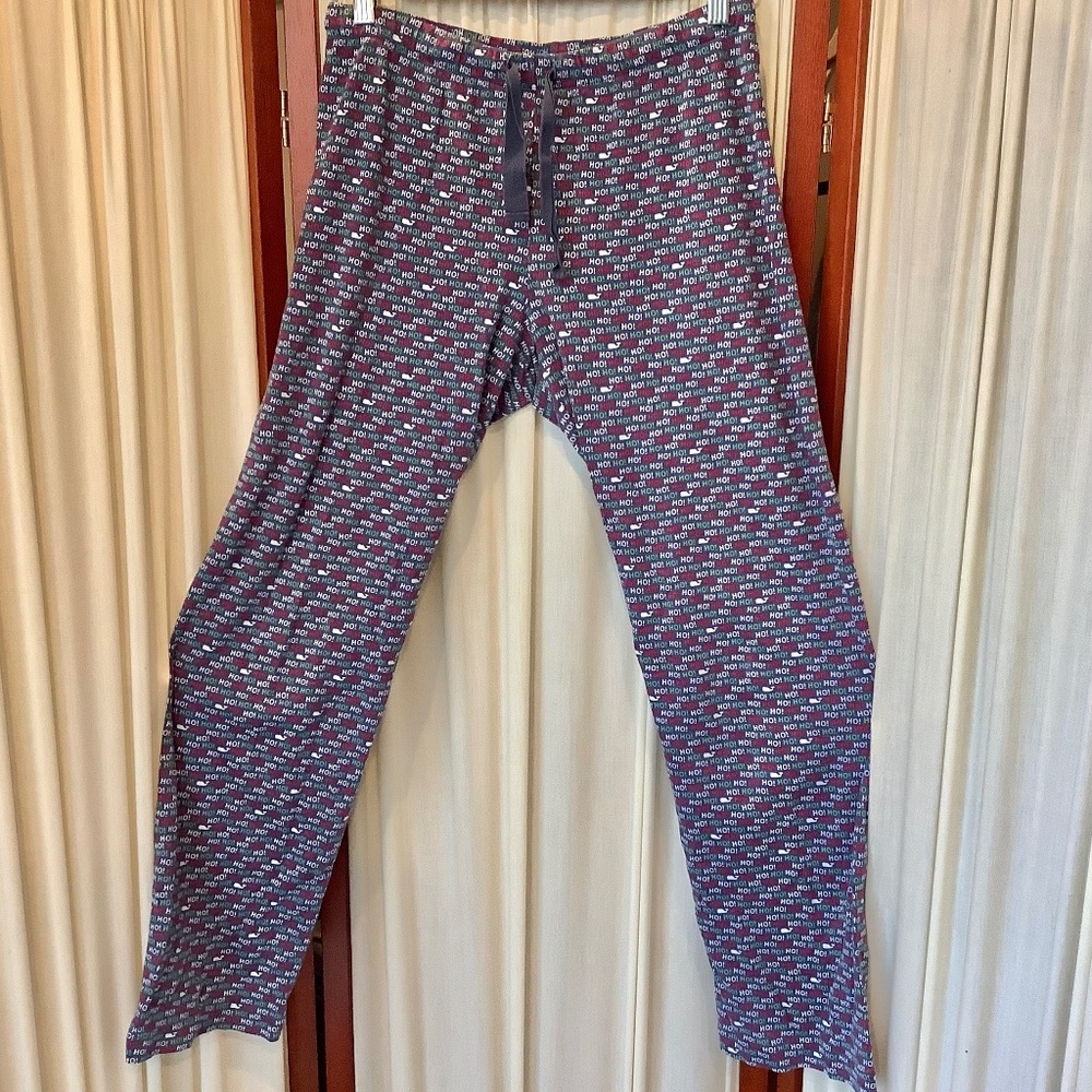 Vineyard Vines Womens Holiday Pajama Pants Cotton Ho Ho Ho Size XXS